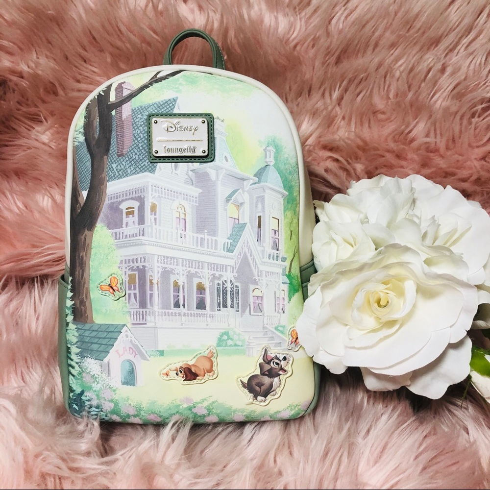 NWT Lady and the Tramp Loungefly Mini Backpack